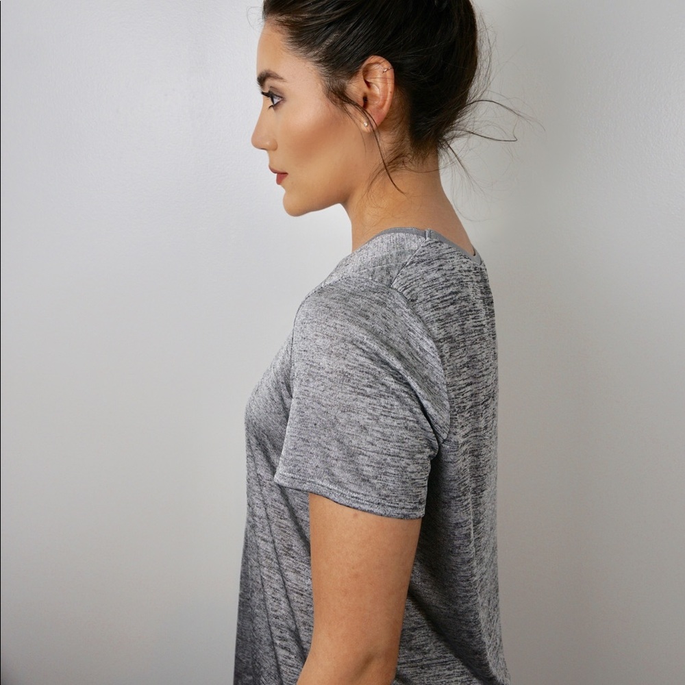 Silver Flowy Tee - Picture 3 of 6